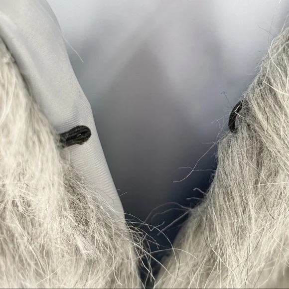 Wenxi Faux Fur Light Gray Long Vest Size L - Picture 5 of 7